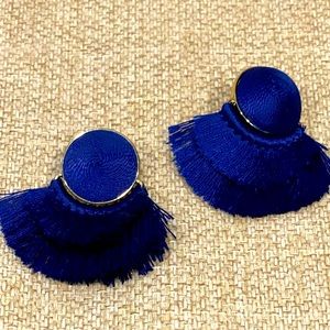 BaubleBar blue tassel studs